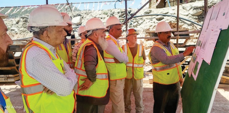 NESPAK team and Mohmand Dam Consultants Group during a site visit